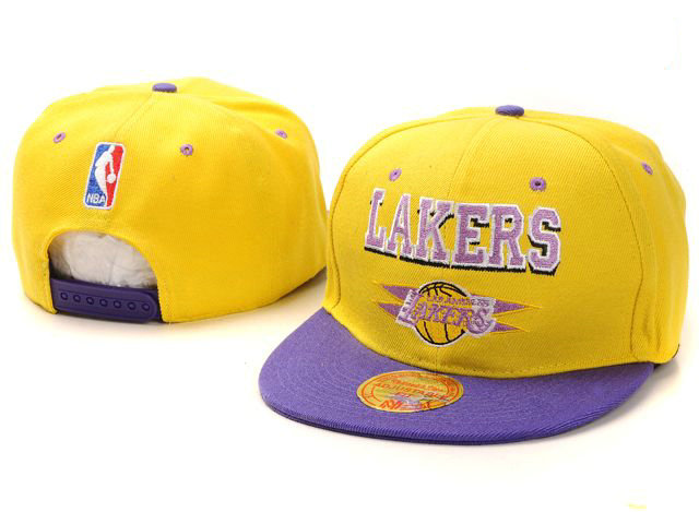 NBA Los Angeles Lakers M&N Snapback Hat NU08